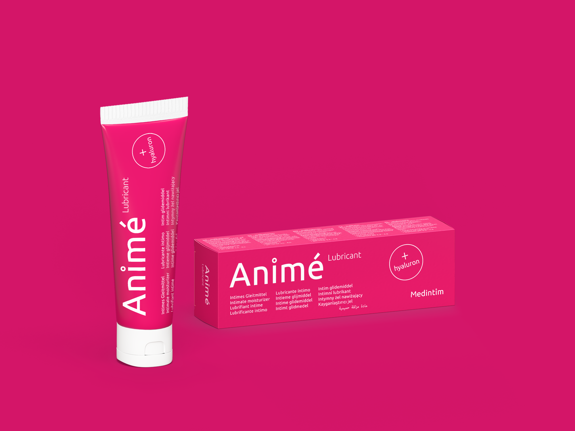 Anime Lubricant mit Hintergrundfarbe