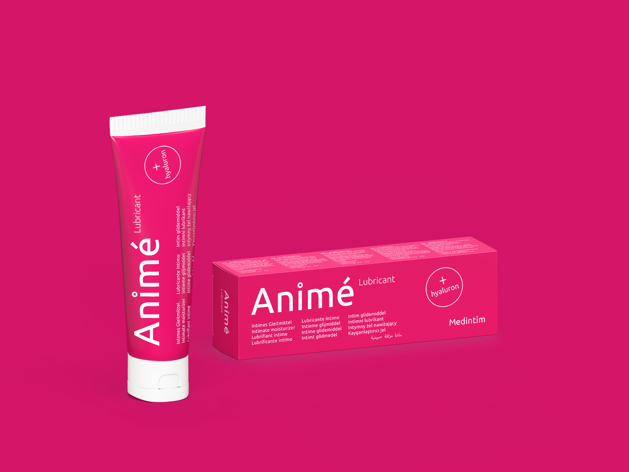 Animé Lubricant mit Hintergrundfarbe