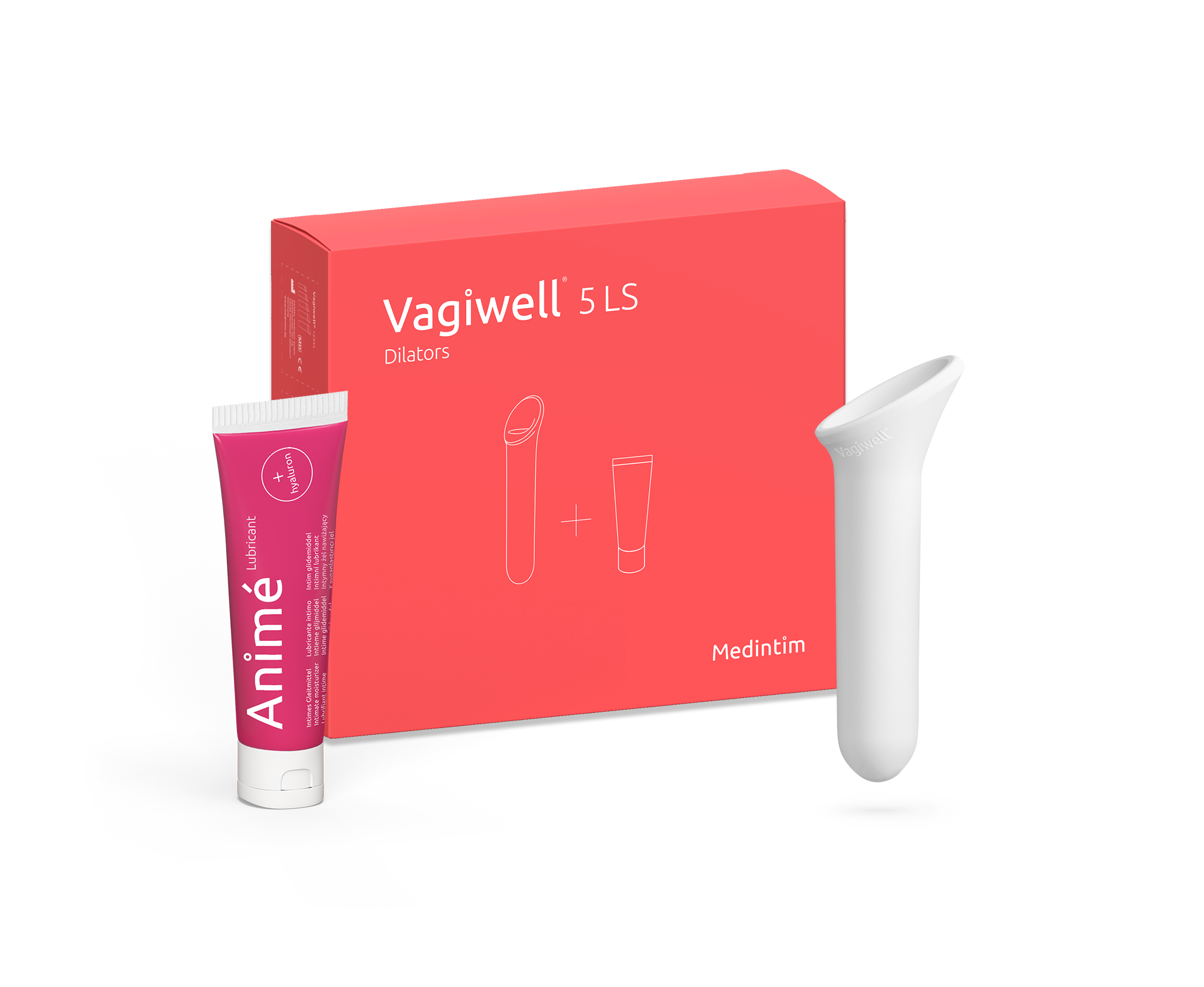 Vagiwell Set mit Größe 5LS Dilator und Anime 